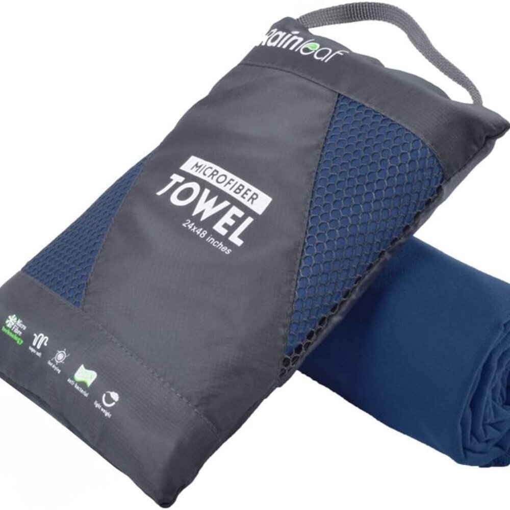 Microfiber Towel Perfect Travel & Gym & Camping Towel. Quick Dry - Super Absorbe